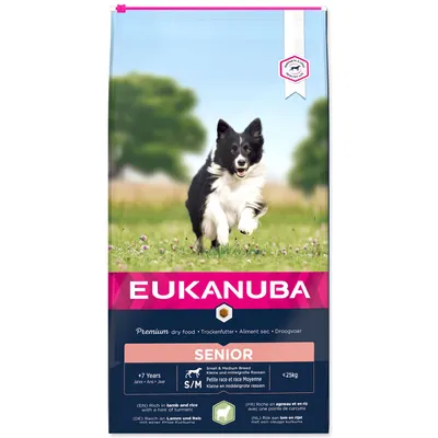 Produktbild von Eukanuba 8710974912613, Senior, jede Rasse, Riese (≥45 kg), Groß (26-44 kg), Mittelgroß (11-25 kg), Klein (5-10 kg), Mini (≤4 kg), Lamm, 12 kg