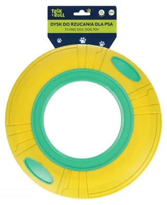 Zdjęcie produktu dla Zabawka dla zwierząt Latający dysk dla psów Żółty 25 cm