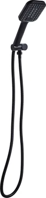Produktbild von BELIANI Duschkopf mit Brauseschlauch Schwarz ABS Edelstahl 4 Strahlarten Modern Klassisch Handbrause Set für Badezimmer Dusche
