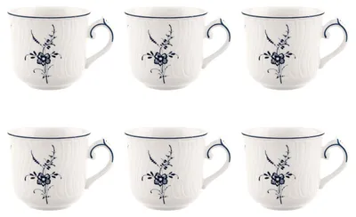 Produktbild von Villeroy & Boch Vieux Luxembourg 6er Set Kaffeetasse 120 ml Porzellan