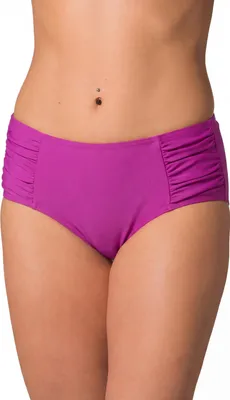 Produktbild von Aquarti Damen Bikinihose Hotpants mit seitlichen Raffungen, Farbe: Magenta, Größe: 36
