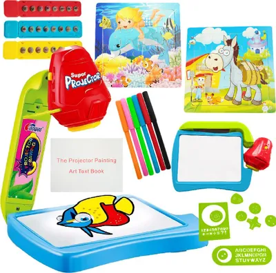 Obrázek produktu pro Projektor s kreslicí tabulí 24 obrázků fixa + puzzle