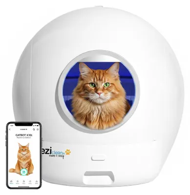 Productafbeelding van Automatische, zelfreinigende kattenbak EZICLEAN® CATBOT K10i "PureSense Edition", AI-gegenereerde afbeelding