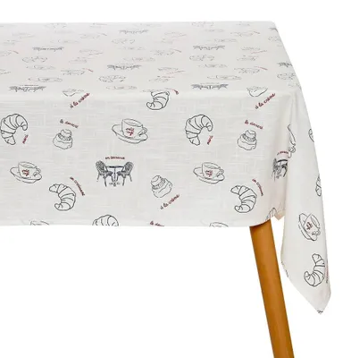 Produktbild von Rechteckige Tischdecke "Fra", 140 x 240 cm, weiß