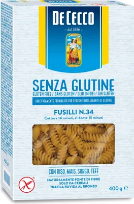Produktbild von 5x De Cecco Fusilli 400g senza Glutine Glutenfrei pasta nudeln