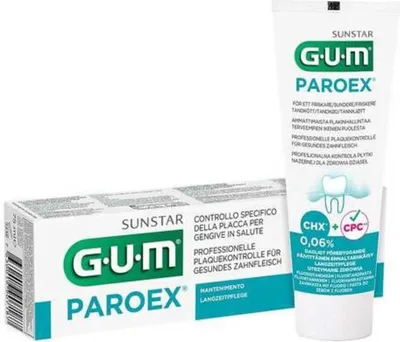 Produktbild von 6x GUM Paroex Gel Zahncreme 0,06% 75ml (6x 75ml)