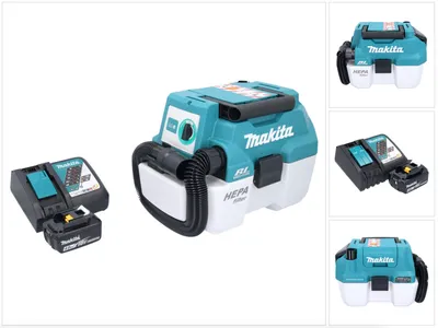 Produktbild von Makita DVC 750 LRM1 Akku Staubsauger LXT 18 V 67 mbar 7,5 l Brushless + 1x Akku 4,0 Ah + Ladegerät