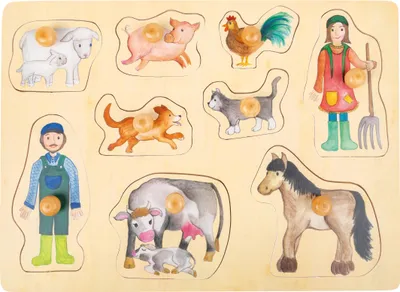 Obrázek produktu pro Dřevěné puzzle Život na farmě