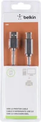 Immagine prodotto di Cavo stampante Belkin Premium - Cavo USB - da USB tipo B (M) a USB (M) - USB 2.0 - 1,8 m - stampato