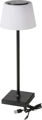 Obrázok produktu pre LED dobíjacia stolová lampa Touch XL - cca 38x13 cm - 3 nastaviteľné biele farby / kov s rebrovaným tienidlom