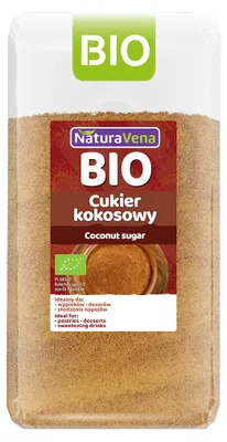 CUKIER KOKOSOWY BIO 200 g - NATURAVENA