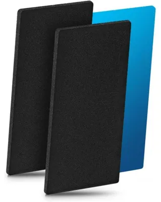 Productafbeelding van Vervangingsfilters voor droger, 2 stuks, geschikt voor Bauknecht, Whirlpool, Privileg, type HX 481010354757 | Afmetingen: 225 x 107 x 8 mm | Schuimfilter