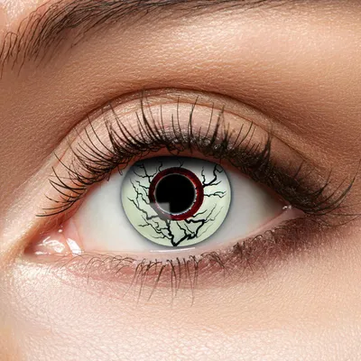 Produktbild von Zoelibat Eyecatcher 3‑Monats Kontaktlinsen Monster Vein Eye auffällige Linsen Horror