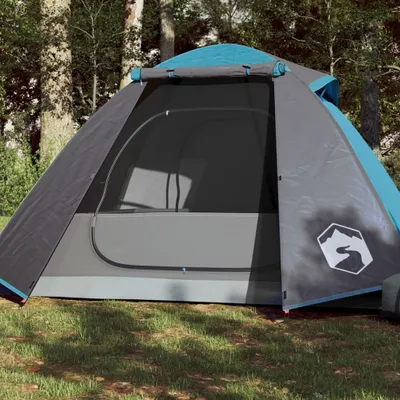 Produktbild von Design Campingzelt 2 Personen Blau 224x248x118 cm 185T Taft, Campingzelte 2024 Neu