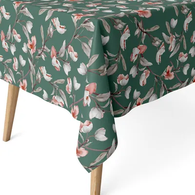Rechteckige Tischdecke 300x140 cm, grün, wasserdicht