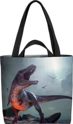 Produktbild von VOID Tyrannosaurus Rex Dino Tasche 33x33x14cm,15l Einkaufs-Beutel Shopper Einkaufs-Tasche Bag