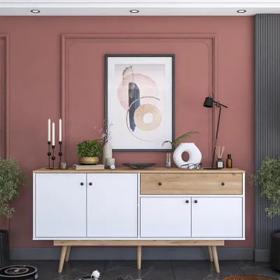 Productafbeelding van Skye Decor, GD110 - 3327, Konsole, Walnoot, 100% melaminecoating, 180 x 45 x 87,6 cm