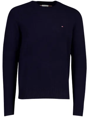 Image de Tommy Hilfiger 8720637388938, Adulte, Homme, Pull, Bleu marine, Bleu, Col rond, Manches longues