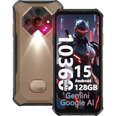 Produktbild von Ulefone Armor X16 Outdoor Handy Android 15,12GB+128GB/2TB 10360mAh,6.56" 48MP mit Flashlight,Octa-Dome-Design/3 Card Slots/NFC/IP68/IP69K, Gold