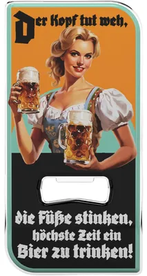 Produktbild von LANOLU Flaschenöffner lustig für Männer, cooler Bieröffner lustig, Bier geschenke für Männer, Biertrinker Geschenk