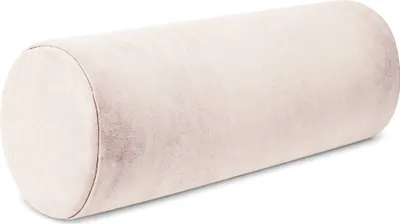 Zdjęcie produktu dla Wałek pod szyję z pokrowcem z weluru 40x16 cm poduszka pod kark kasztanowy