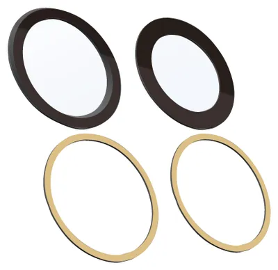 Produktbild von iPhone 15 / Plus Original OEM Saphir Kamera Glas Linse Reparatur Set mit Kleber Glue