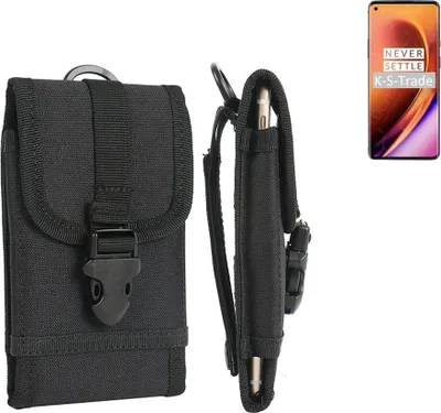 Produktbild von K-S-Trade Holster Handy Hülle kompatibel mit OnePlus 8 Pro Holster Handytasche Gürtel Tasche Schutz Hülle Robust Outdoor schwarz