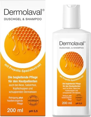Zdjęcie produktu dla Dermolaval Żel pod prysznic + szampon, 200 ml