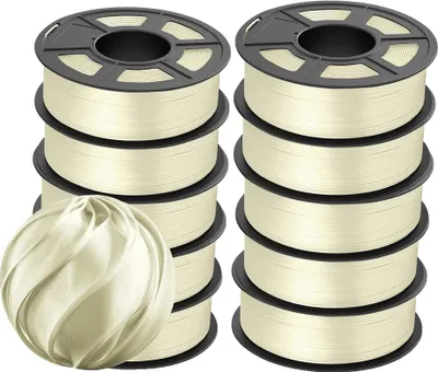 Obrázek produktu pro vlákno pro 3D tiskárny, průměr 1,75 mm, 10 rolí, bez bublinek, TPUSILK 10CW