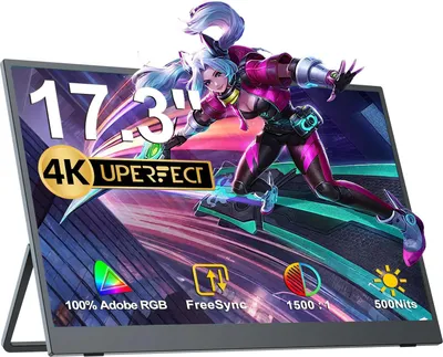 Obrázek produktu pro Přenosný monitor, rozlišení 4K, kompaktní design, 4K 500Nits, zástrčka EU