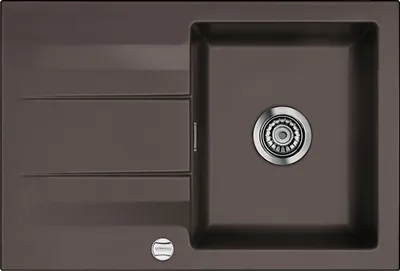 Produktbild von Systemceram KeraDomo Spüle GENEA 75 in SIENA mit Excenterbedienung / Einbauspüle