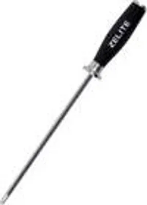 Produktbild von Zelite Messerschärfer-Stab, 25cm Messerschärfer für Kochmesser, Messerschleifer zum Messer Schärfen, Flecken- und Rostfreier Wetzstahl für Messer, Edelstahl-Wetzstab, Ergonomischer ABS-Griff