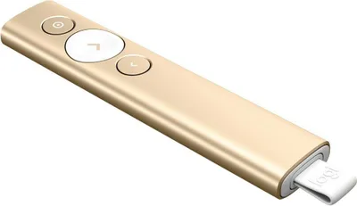 Produktbild von Logitech Spotlight - Präsentations-Fernsteuerung - 3 Tasten - Gold