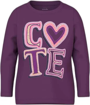 Zdjęcie produktu dla Koszulka z długim rękawem Name It 13223215-PURPLE dla Dziewczęce