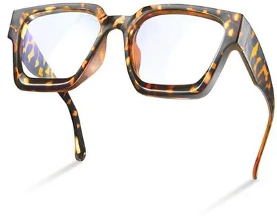 Productafbeelding van Blauw lichtbril Amber schildpad rechthoekig