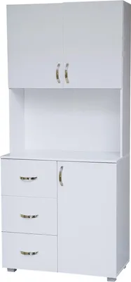 Produktbild von Küchenbuffet Blanca 180x80x40 cm mit Regalfächern und Schubladen