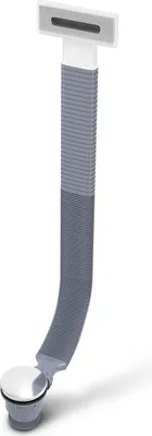 Produktbild von Badewannenüberfluss 1 1/4" Ab-Überlauf Wanneneinlauf flexibel grau für Badewannen