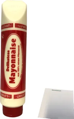 Produktbild von Luvat Delikatess-Mayonnaise 1er Pack (875ml Tube) + usy Block