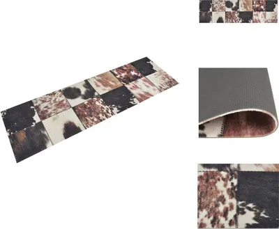 Obrázek produktu pro vidaXL Kuchyňský koberec omyvatelný zvířecí kožešina 60x180 cm samet - Rohožky před dveře