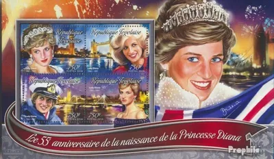 Produktbild von Briefmarken Togo 2016 Mi 7554-7557 Kleinbogen (kompl. Ausgabe) postfrisch Diana