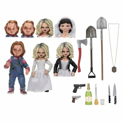 Zdjęcie produktu dla NECA - Figurki Kolekcjonerskie Tiffany i Chucky 10cm z The Bride of Chucky