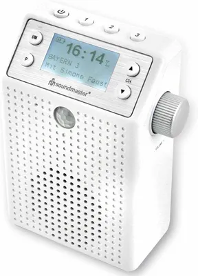 Productafbeelding van Douchecabine-radio met bewegingssensor, Bluetooth en lithium-ion batterij