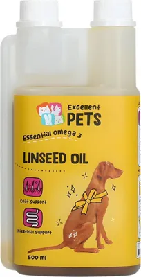 Productafbeelding van Excellent Pets Lijnzaadolie, 500 ml
