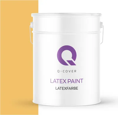 Produktbild von Latexfarbe Honiggelb 10L | Matte Innenfarbe Klasse 3 | Hohe Deckkraft & Scheuerfest | Für Wand & Decke