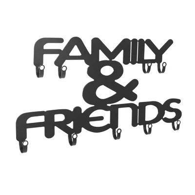 Zdjęcie produktu dla Wieszak ścienny z dziewięcioma haczykami Family & Friends