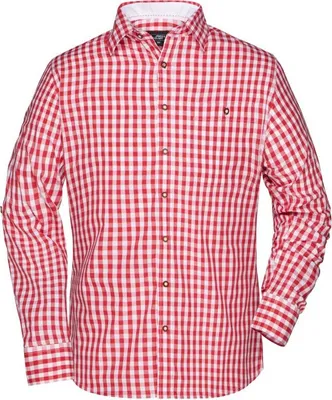 Produktbild von Men's Traditional Shirt red/white, Gr. 3XL