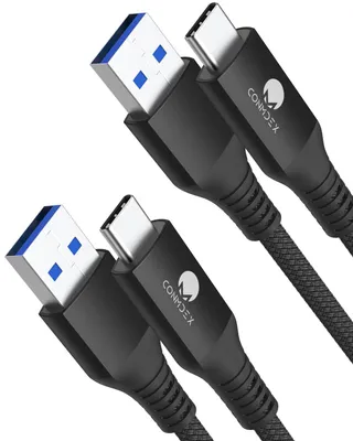Zdjęcie produktu dla 2 kable USB-C do szybkiego ładowania, z transferem danych 10 Gbit/s, kompatybilne z Android Auto i innymi urządzeniami