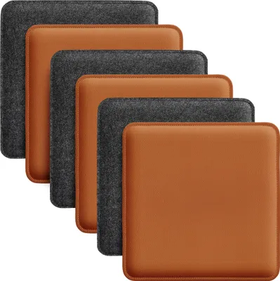Produktbild von Sitzkissen zum Wenden Filz und Kunstleder 6er Set