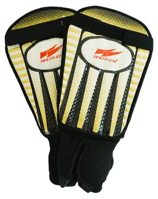 Image de Protège-tibias de football Acra Gel, taille XL, jaune - M
