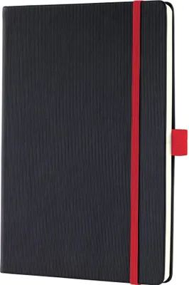 Produktbild von SIGEL CO663 Notizbuch Conceptum, Red Edition, Hardcover, ca. A5, liniert, schwarz/rot, 194 S.